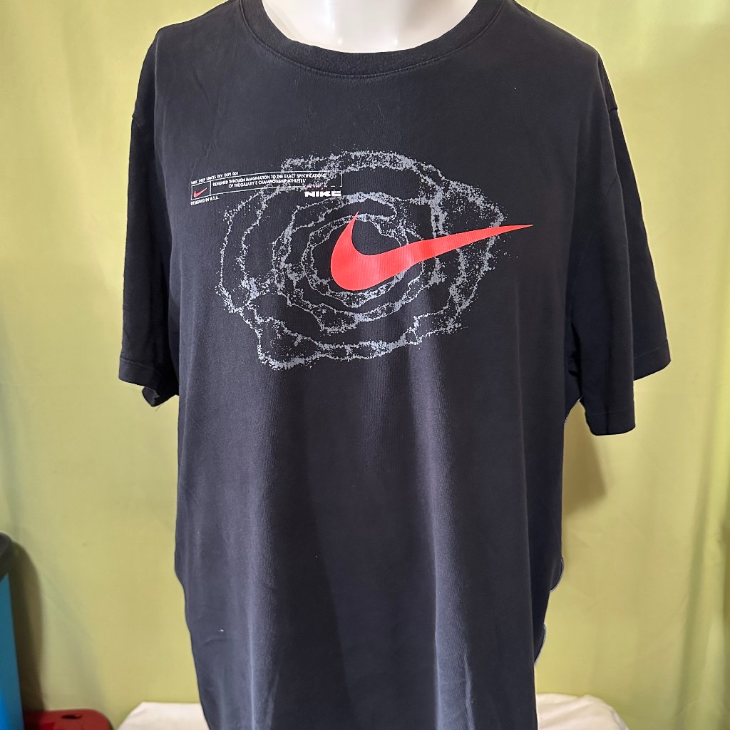 Nike Deep Spaces Dev Dept Men's Black T Shirt Size 2xl Xxl Cotton Reflectors
